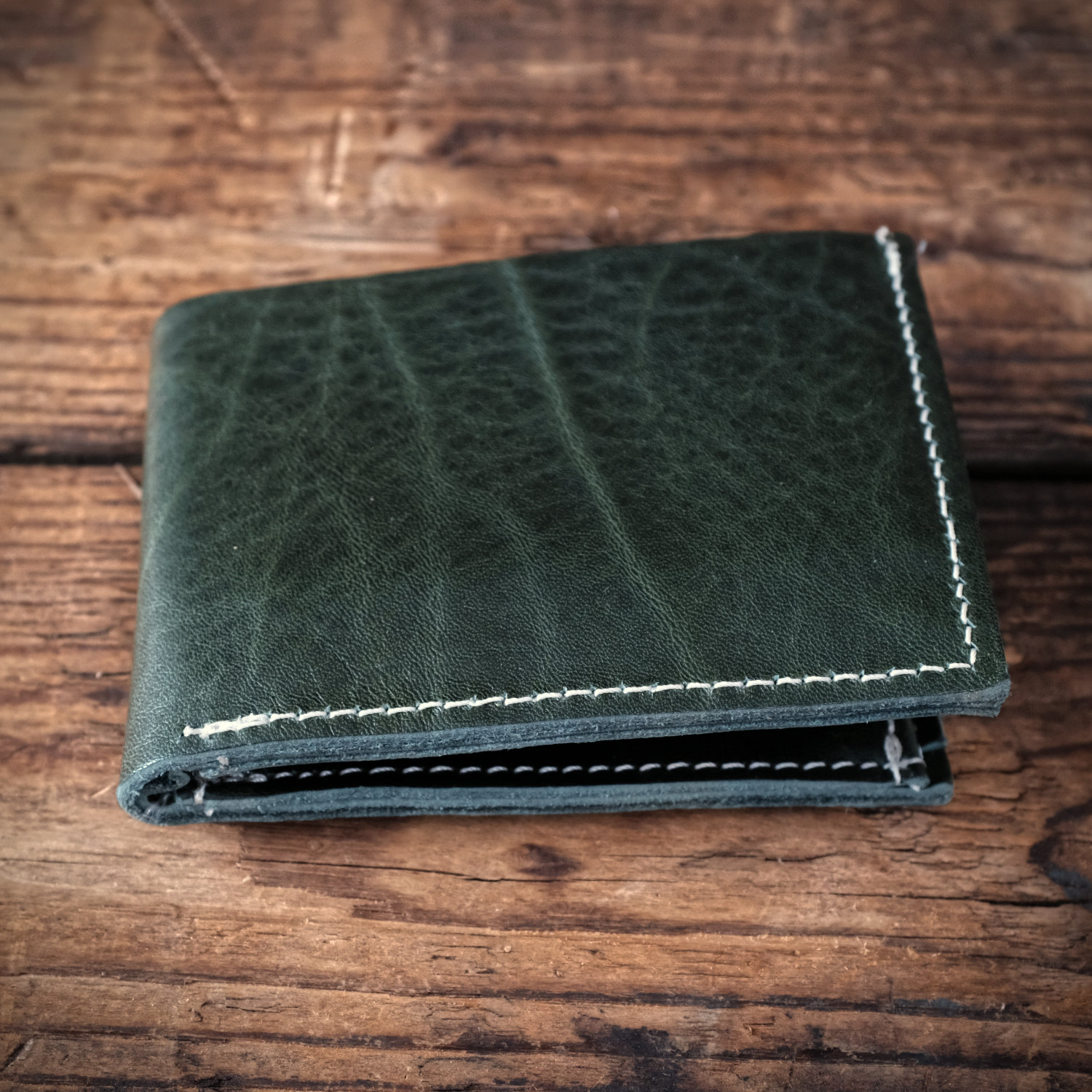 Minimalwallet aus Sattlerleder